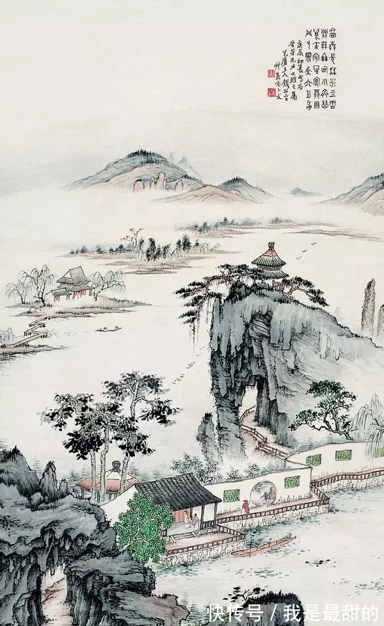 新国画@“新国画”以前他怎么画画?钱松嵒早期山水画