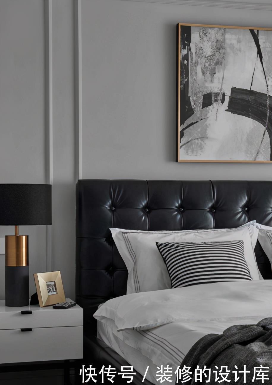 墙面|104平现代风两居室，美式元素护墙板，构建高雅生活空间