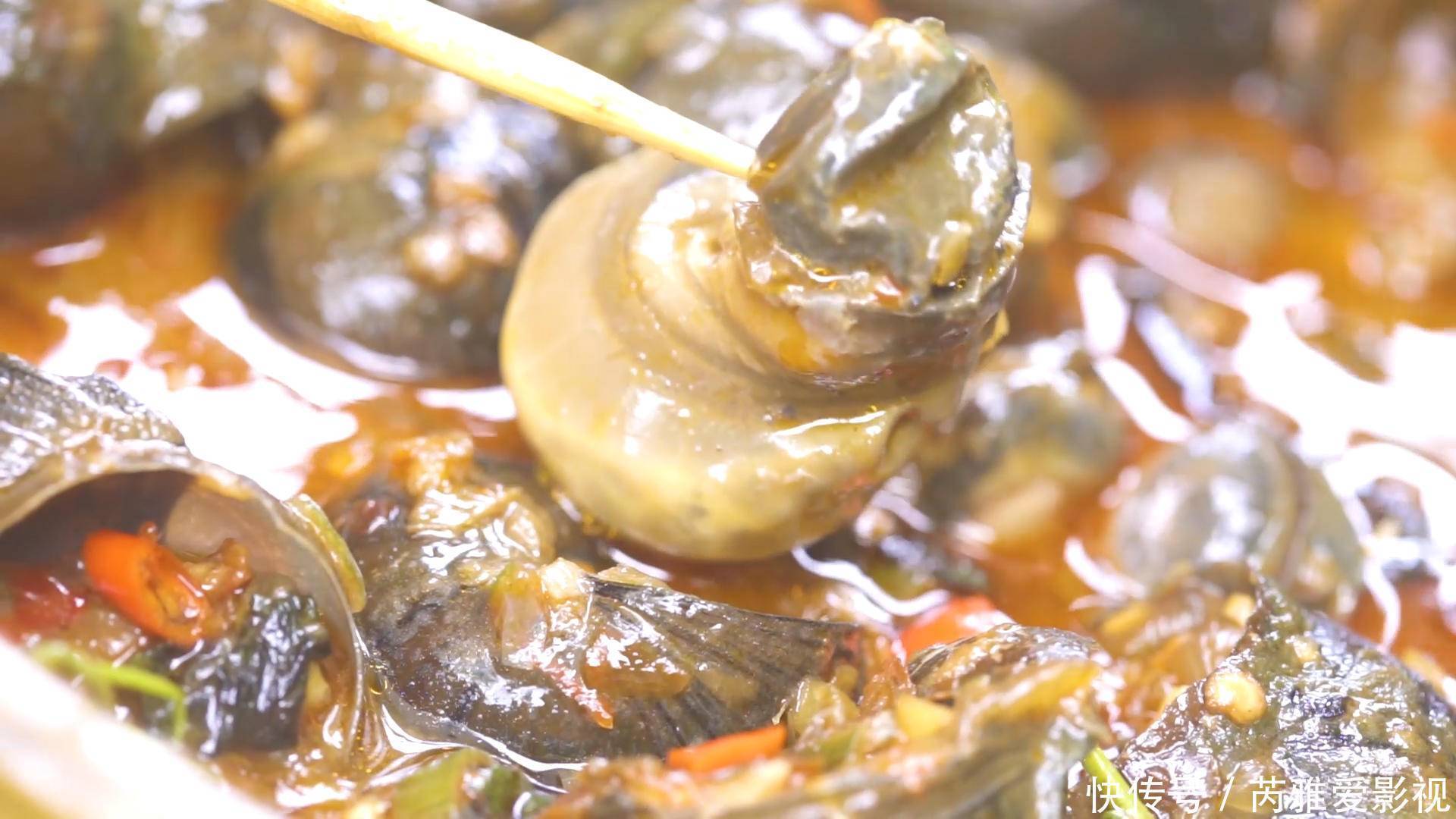 田螺|手把手教你做宵夜,炒一锅大田螺,吃得特别爽!
