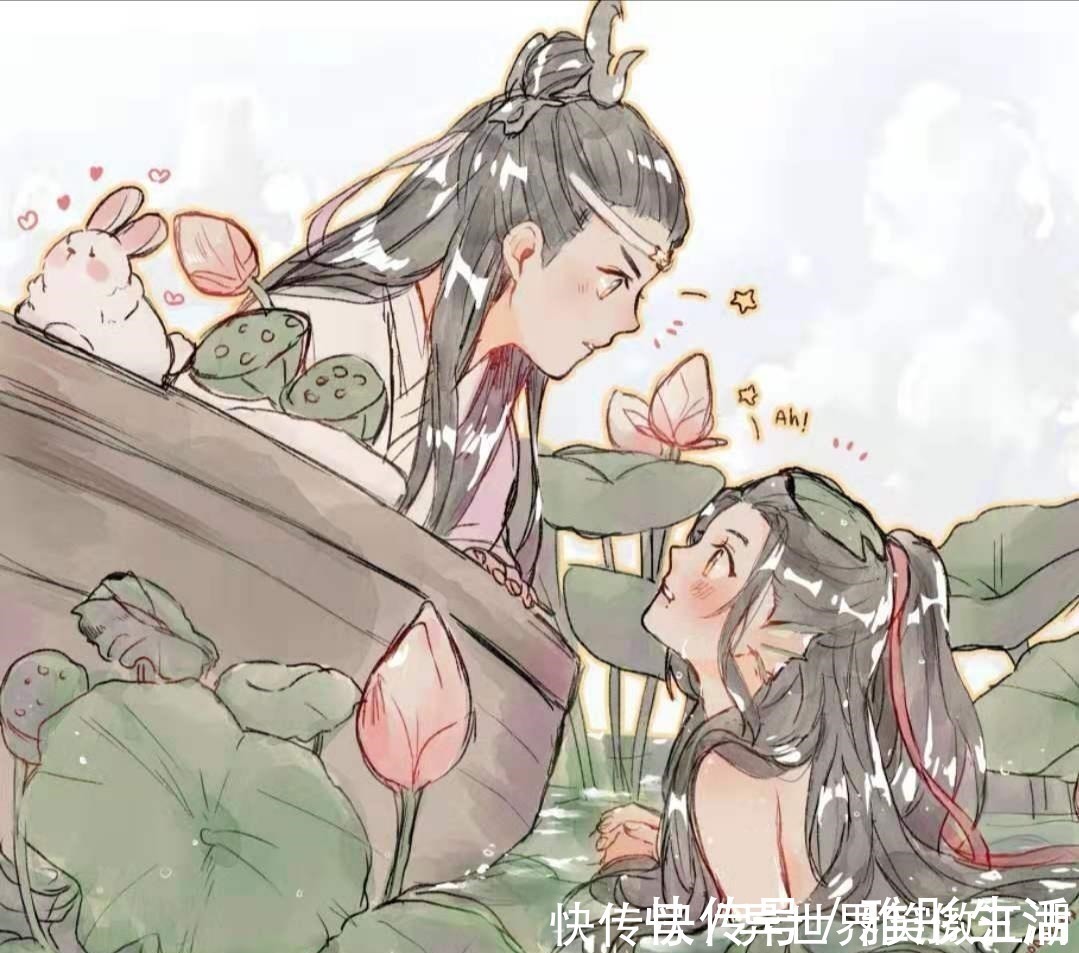 温晁&魔道祖师魏无羡和蓝忘机的三观超级合拍，言行举止都神同步！