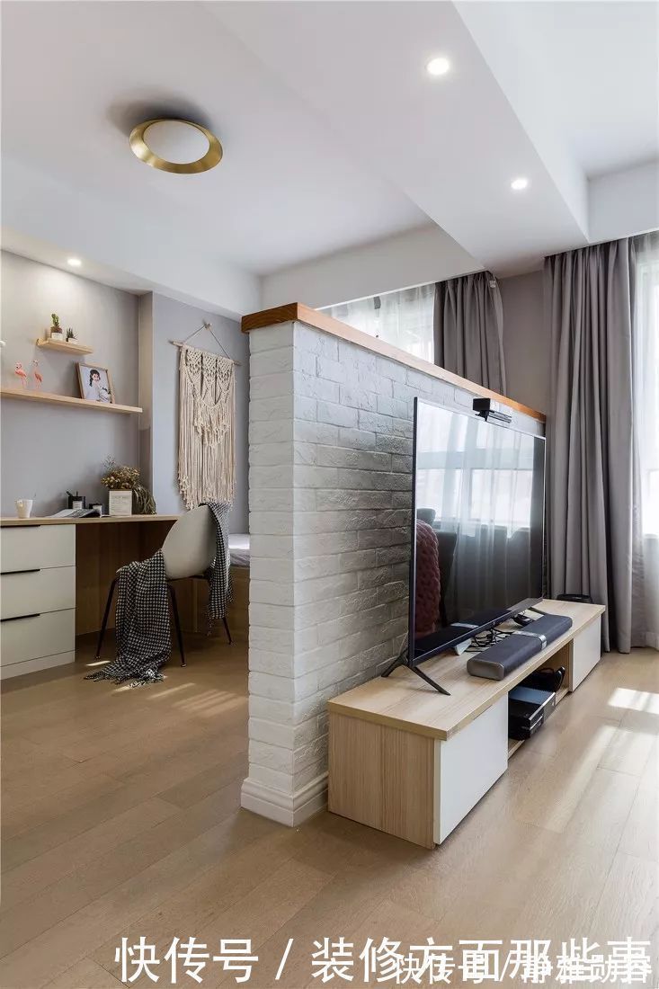 文艺度|103平现代简约公寓,巧用视觉延伸效果,空间大不少