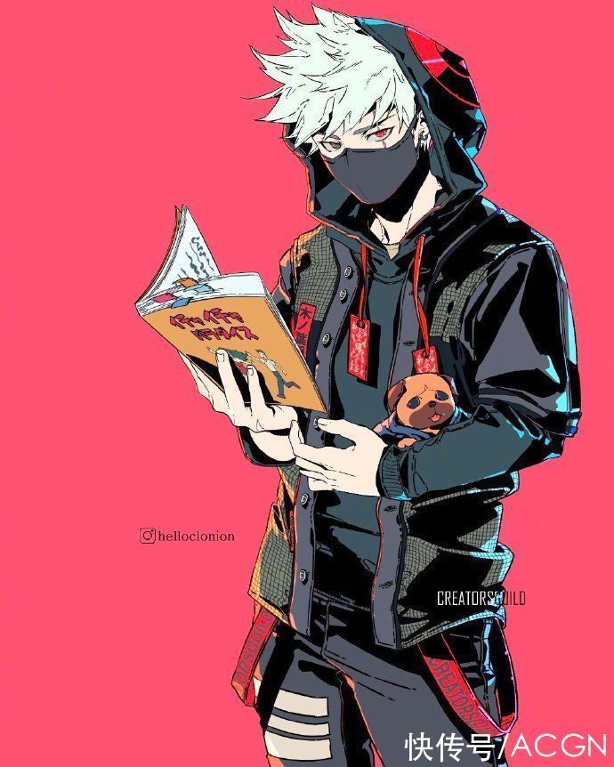 鸣人|这位画师笔下的火影忍者太潮了,鸣人佐助摩托车都骑上了,帅啊