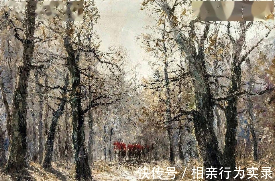 空间感&他是印象派画家，风景油画调子清雅，动感的笔触肌理让人赏心悦目