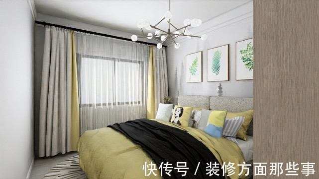 色彩|84平现代风二居室,用简单的色彩完成高级的搭配,乱中有序