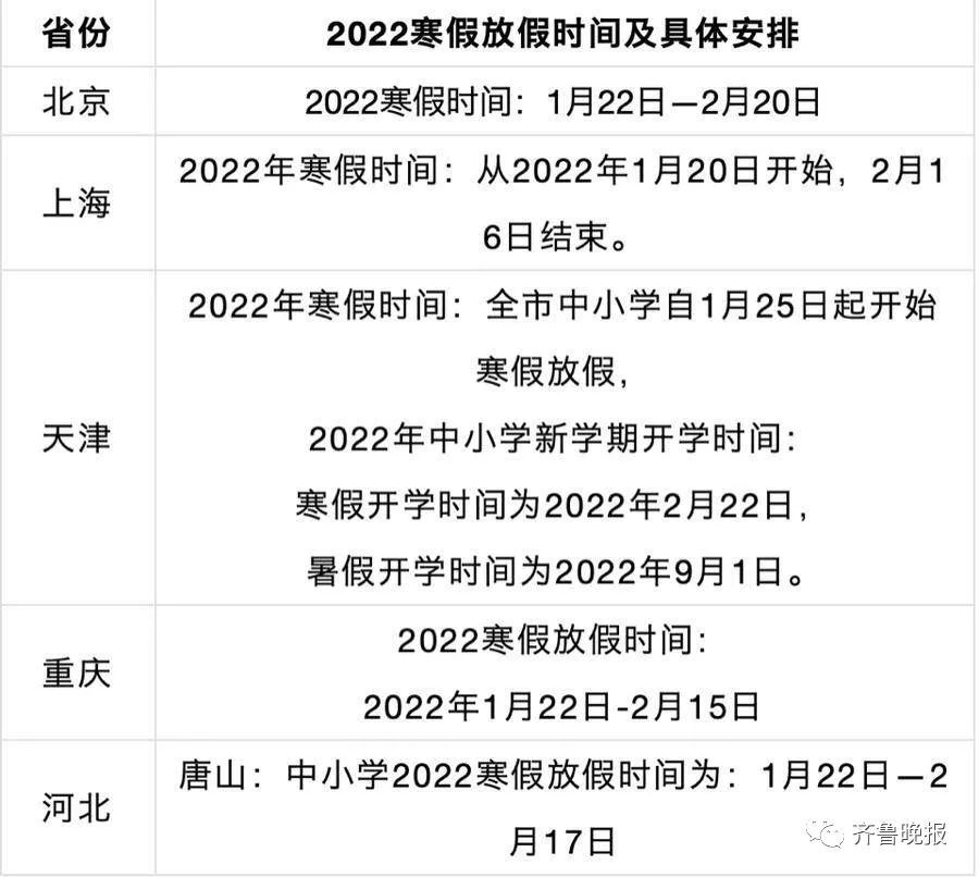 菏泽市教育局|山东多地中小学寒假放假时间公布！