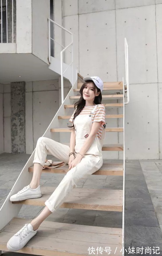 可爱面|吊带裤的穿搭经验,让你成为一道风景线