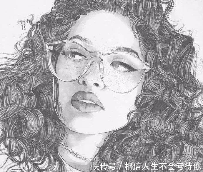 简洁的少女速写,灵动的美!