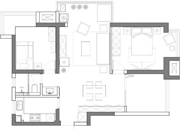 水泥漆|88㎡小三居,磐多魔+水泥漆,她家的“毛坯房”太酷了