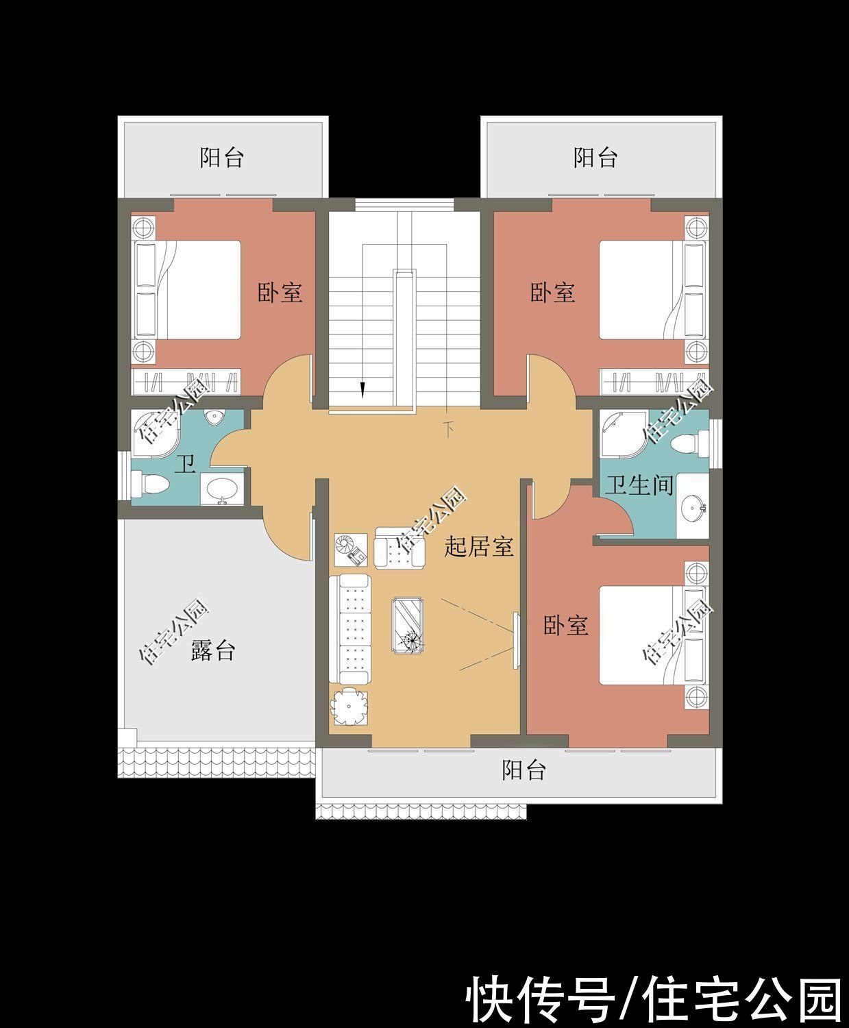 占地|10套小户型农村别墅图纸，第6第7套建的人最多，最后一套颜值最高