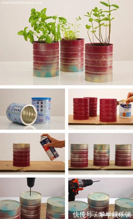 笔筒|奶粉罐、铁管能做些什么环保实用的变废为宝手工合集,附教程