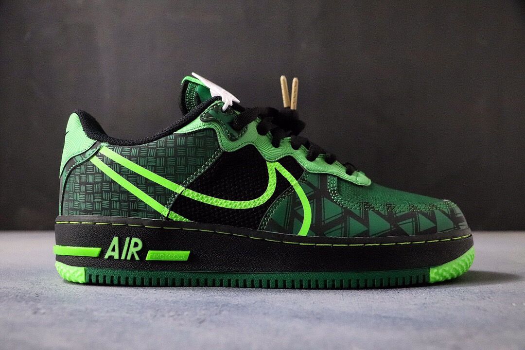 Nike Air Force 1 React QS “Naija” 黑绿