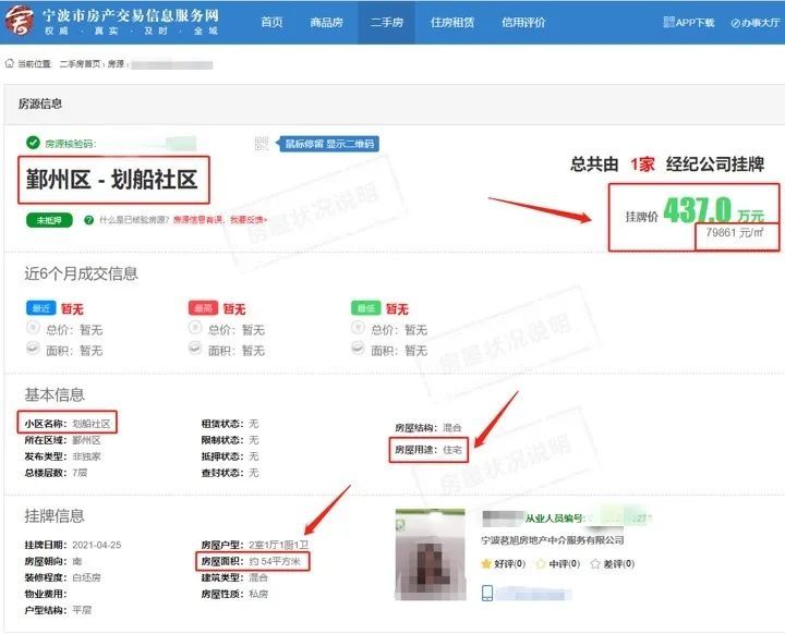 单价|54平＂老破小＂竟挂出近8万/㎡＂天价＂!房管部门约谈宁波多家中介