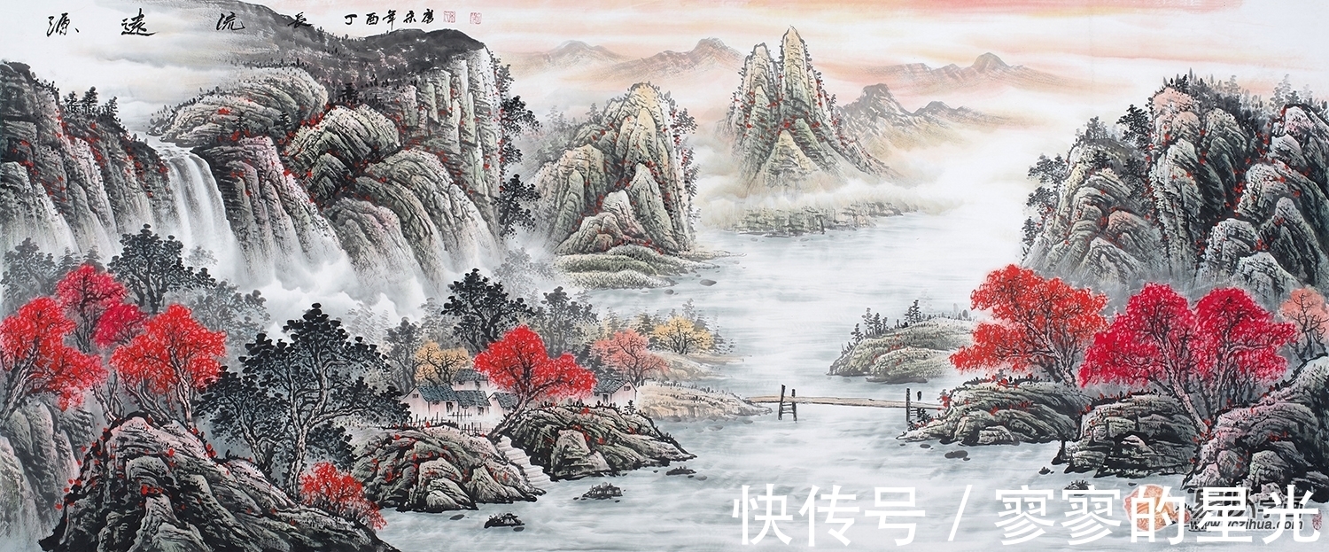 胜景！画家宋唐 笔墨画胜景 将人们代入到绝美仙境