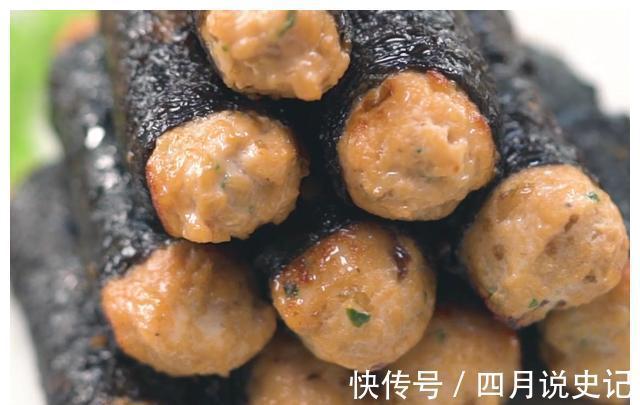 孩子爱吃的海苔鸡肉卷，鲜香解馋又营养，简单好吃的辅食美味