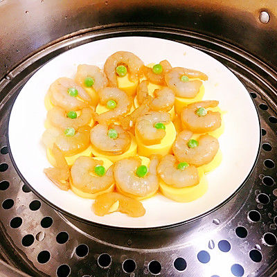 豆腐蒸虾仁|日本豆腐蒸虾仁