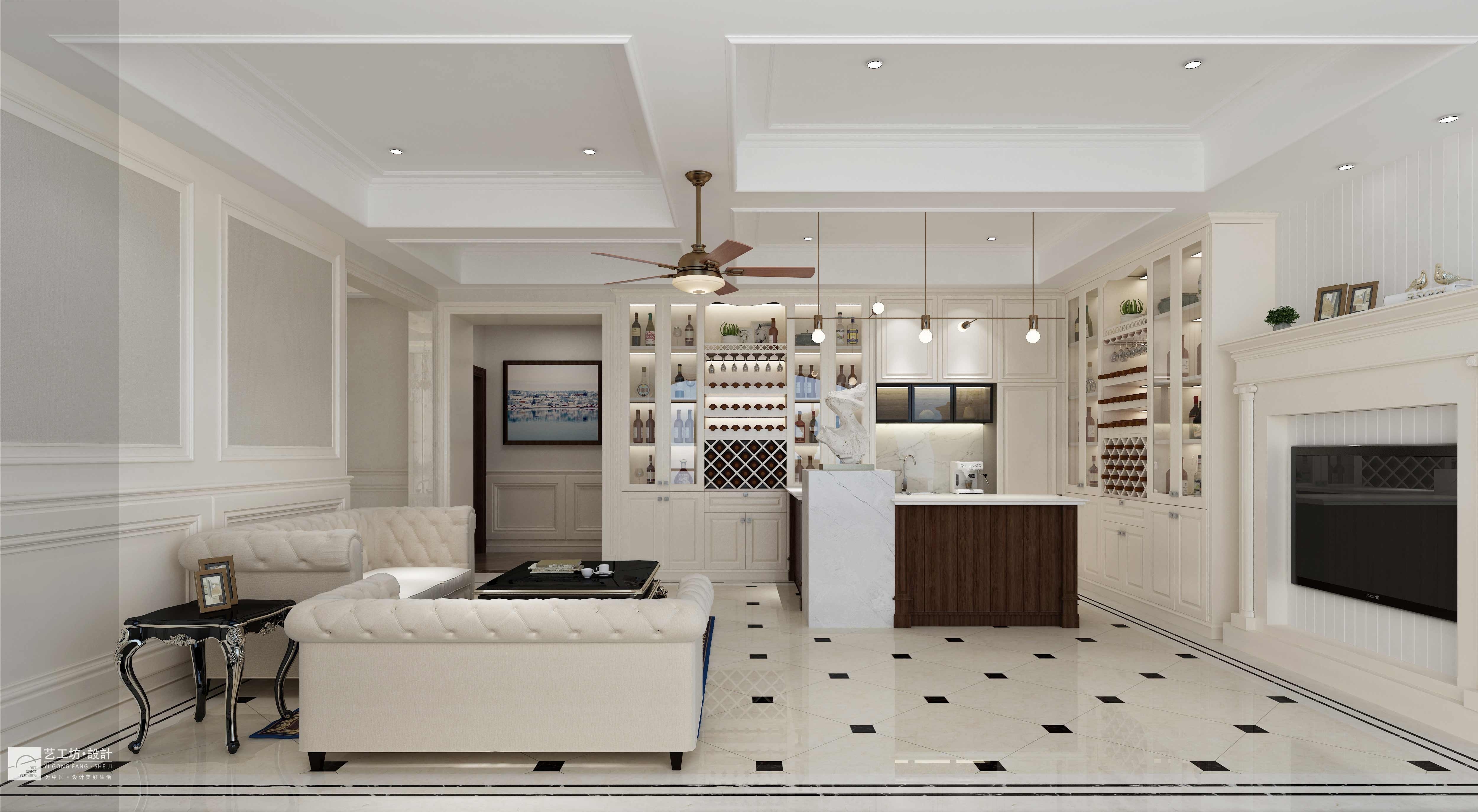 装修|广州汇景新城别墅装修丨现代简欧风格实景装修效果案例