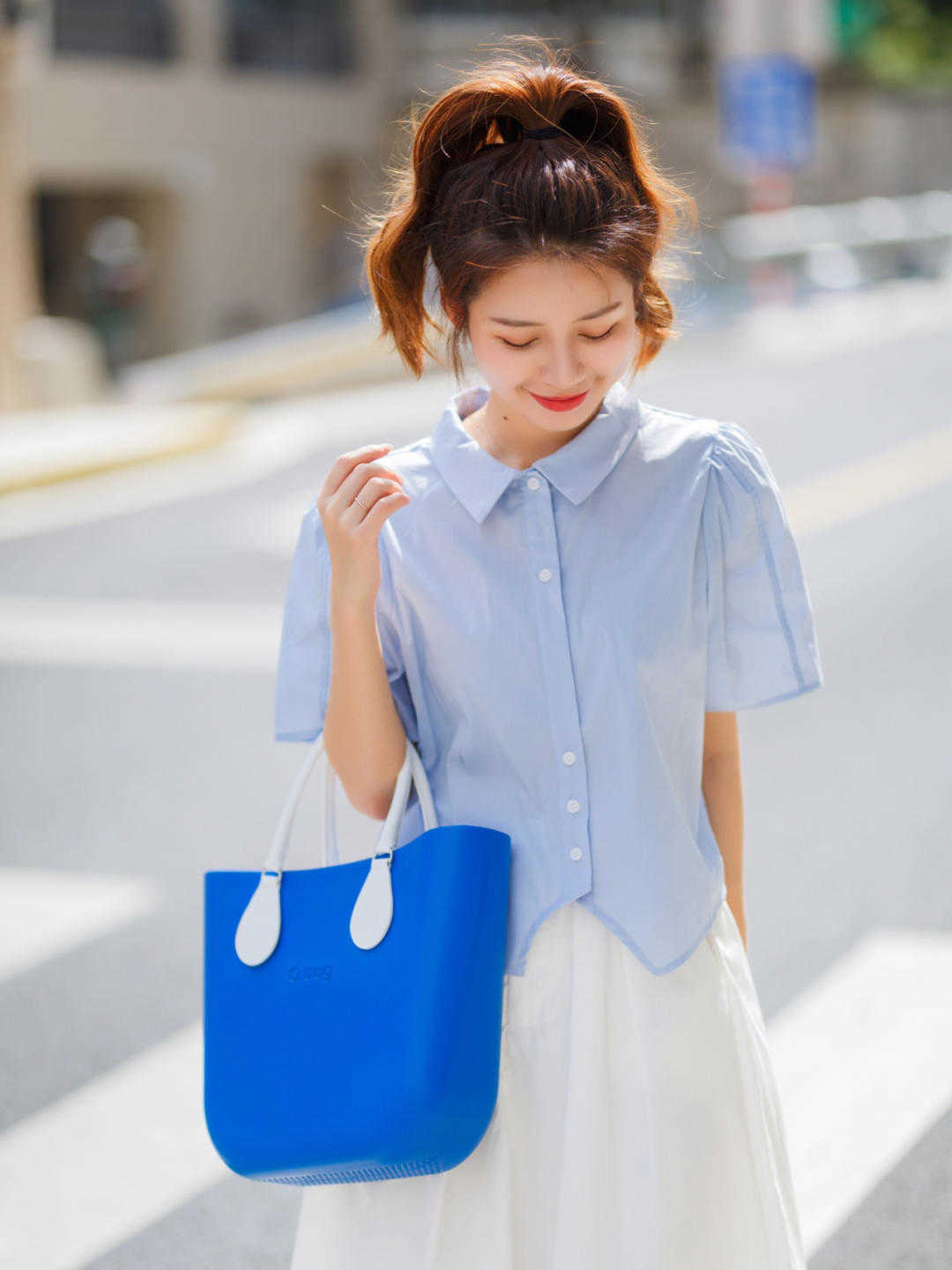 衬衫搭配|夏季,衬衫搭配半身裙温柔优雅,这样穿尽显青春活力,漂亮大气