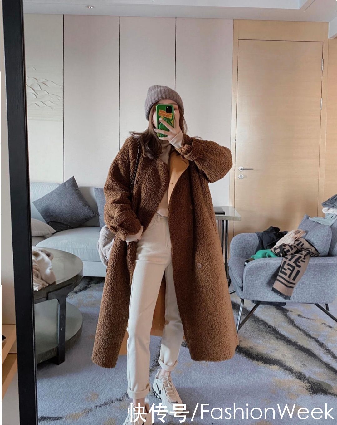 超级|秋冬季怎么能少了一件泰迪熊大衣,超级温暖又高级,凹造型必备