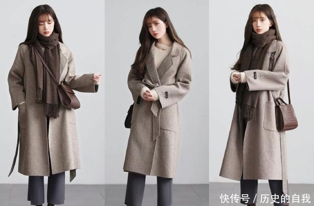 慢慢|穿上了长大衣+阔腿裤,你会慢慢发现这样的搭配有多美!