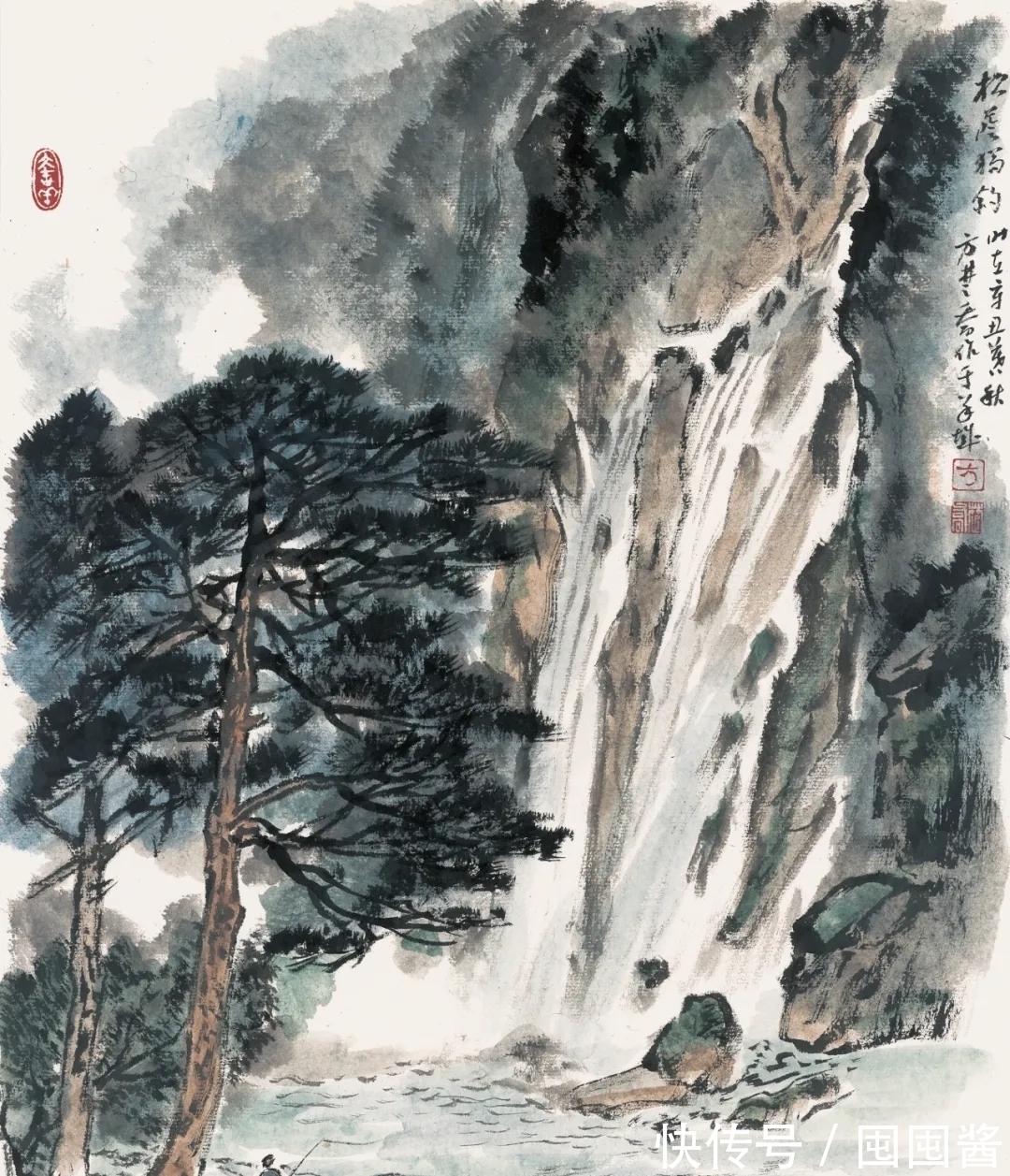 色墨#岭南画派|苍中有润,方楚乔山水画