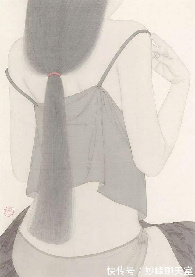 专家$美女博士画人体,以自己为模特,技法大胆创新,专家:放大看好妙