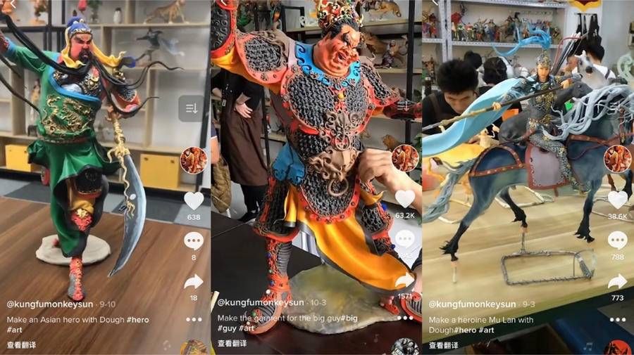外国网友$中国面塑走红TikTok，面团七十二变惊呆外国网友