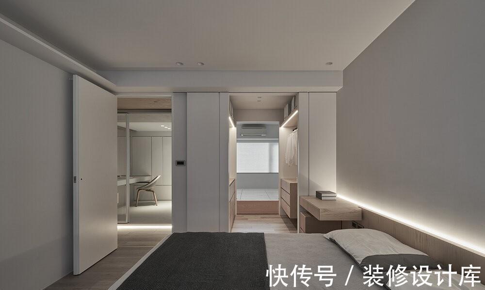 衣帽间|这个三合一布局火了,利用榻榻米布局书房+衣帽间+休闲区,绝了