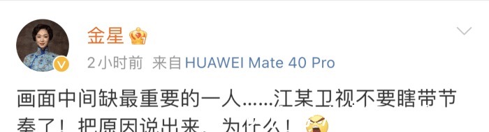 《追光吧》后，又遭《了不起的打工人》除名，金星控诉遭恶意打压