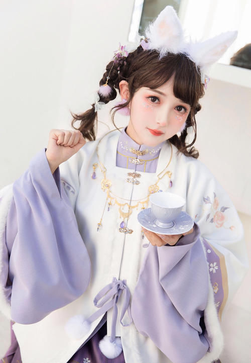 被“芋泥啵啵味”的汉服美到了，梦幻又精致，谁穿谁可爱