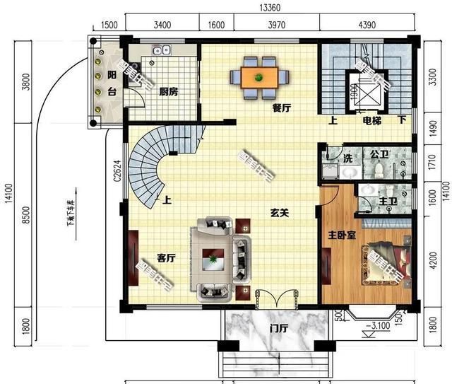 地下室|两层半的欧式别墅真漂亮,有堂屋有地下室,建在老家可威风