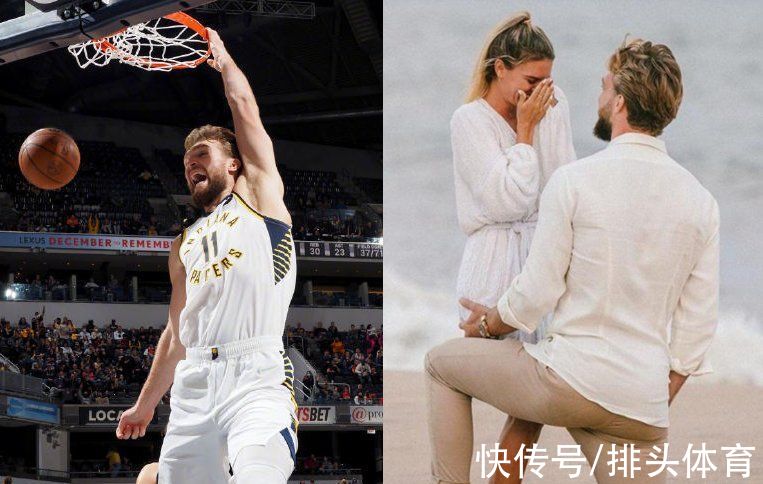 步行者|NBA星二代大爆发！俘获极品白富美，跪着比妻子还高，体型悬殊