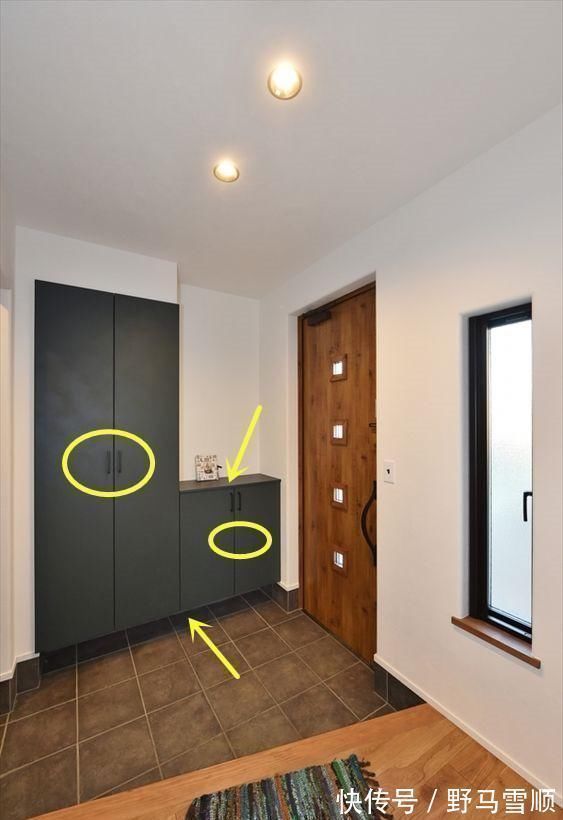 设计|日本的玄关设计太值得学习了,下沉5公分,柜子一半悬空一半落地