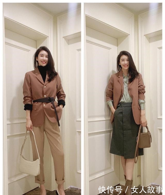 西装外套 掌握“一衣多穿”的穿搭法则,每天都有不一样的造型,时髦不重样!