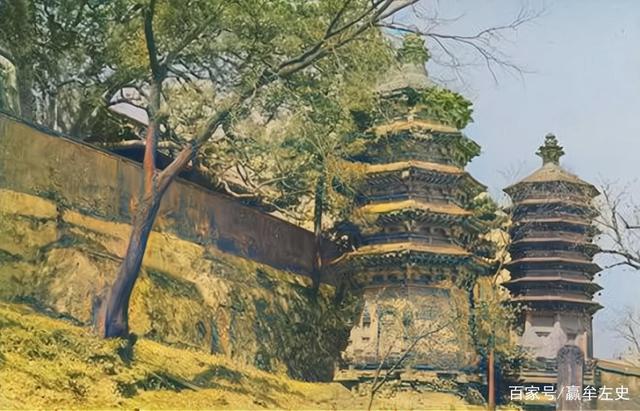 老照片|老照片1924年的北京戒台寺,恭亲王奕曾隐居十年的千年古刹