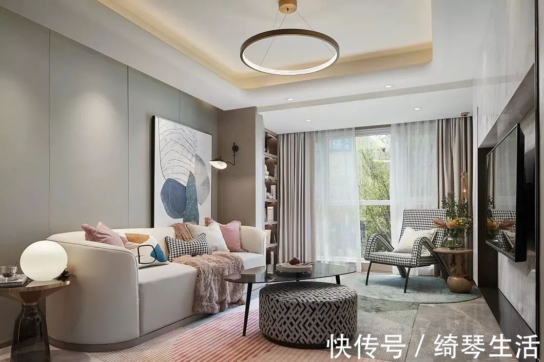 浪漫|89㎡现代简约，低饱和度的色彩，莫兰迪主义的浪漫