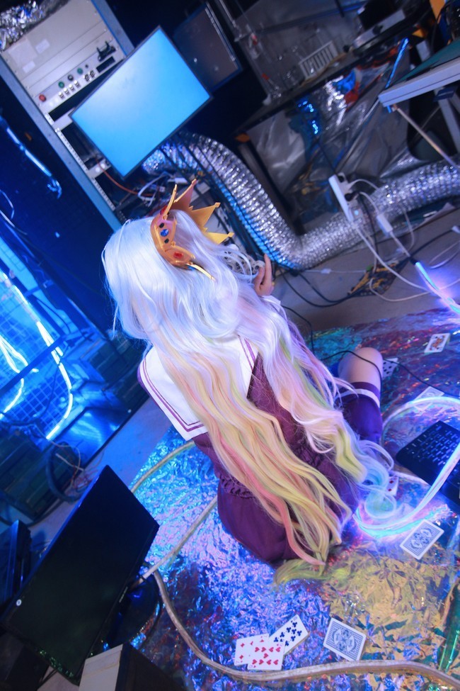 强行|cos:「游戏人生」 白,强行装萌