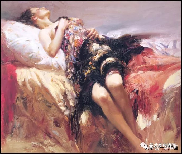 美术学院$皮诺德埃尼的油画人物，色彩斑斓，动静结合，光彩照人