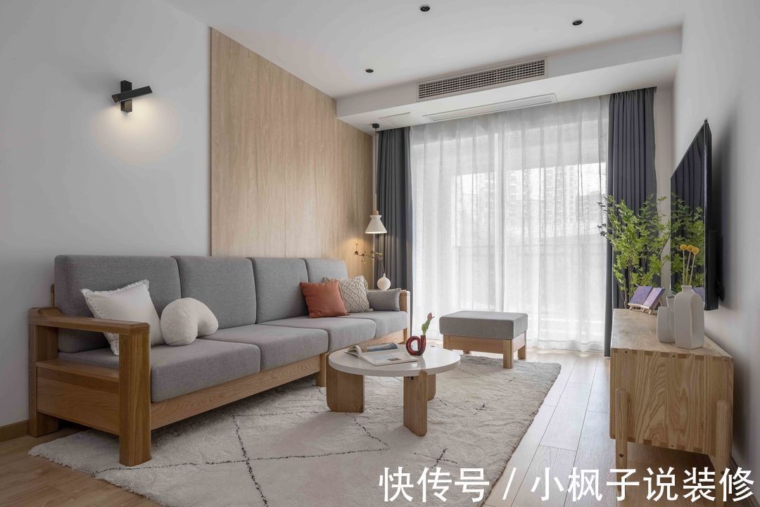 养眼|原木+白色,87㎡舒适养眼倍感亲切,给设计师点赞