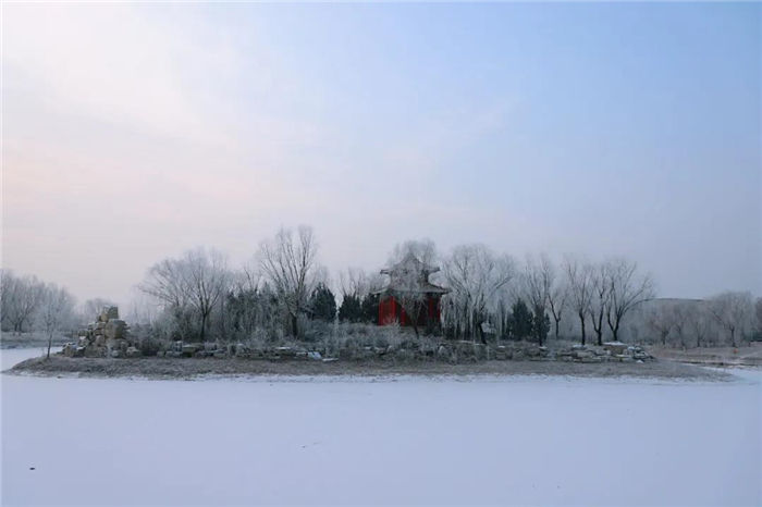 玉皇庙：一场霜雪 银装素裹