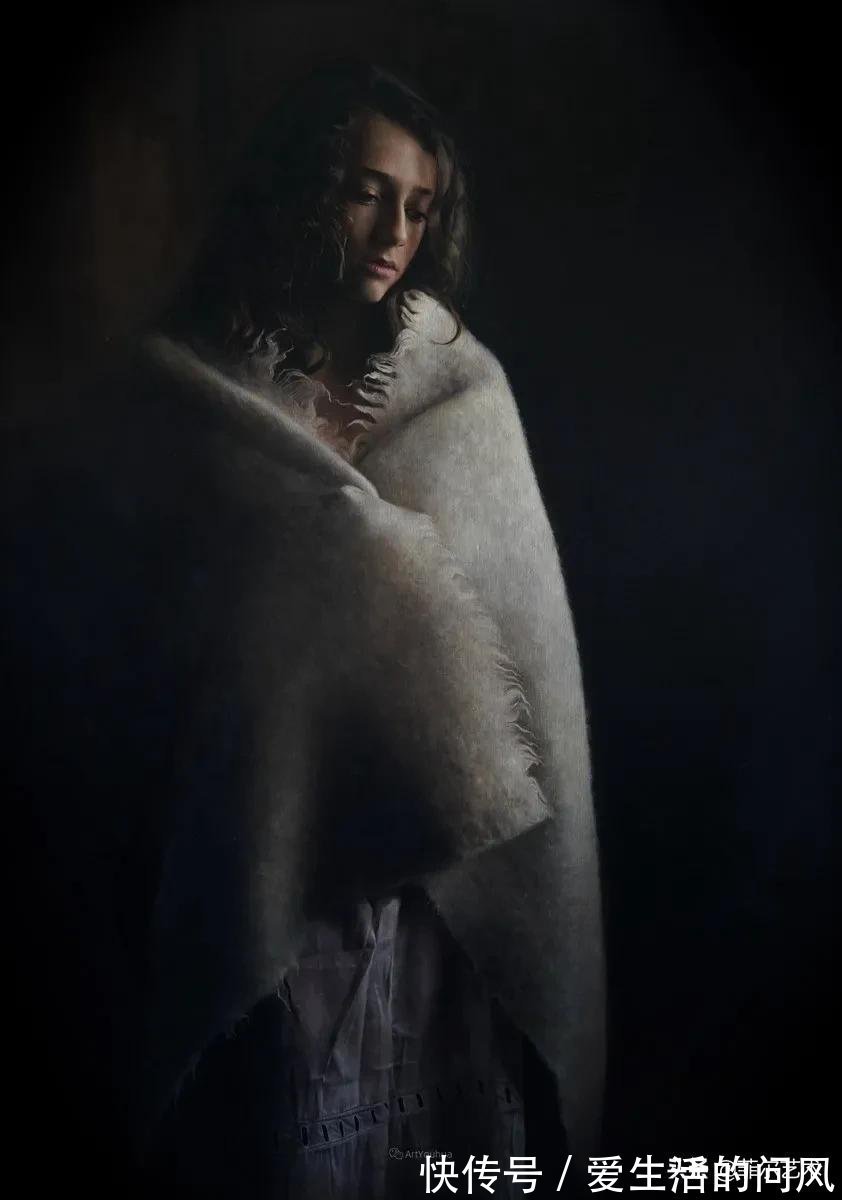 安妮·@法国画家安妮·罗达超高清、超写实人物油画作品欣赏