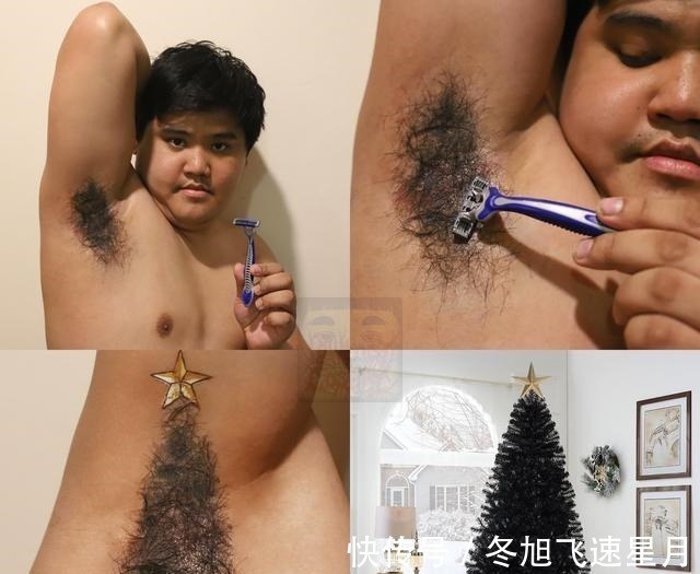 艾斯|泰国小胖最新Cosplay来了，用腋毛Cos圣诞树神还原，就是味有点冲