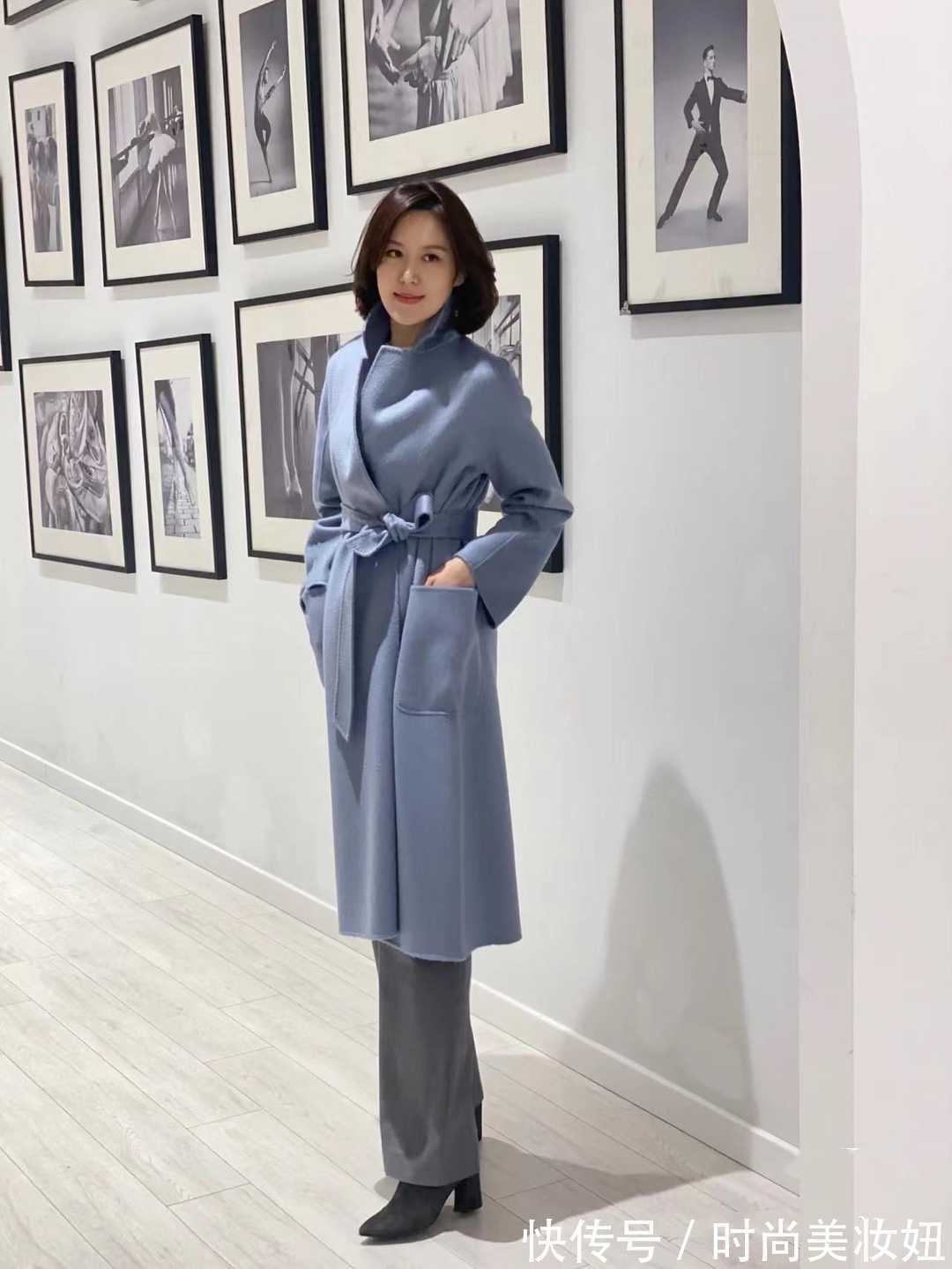 半身裙 大衣这2种搭配甩小黑裤几条街,优雅又显气质,适合40岁女人