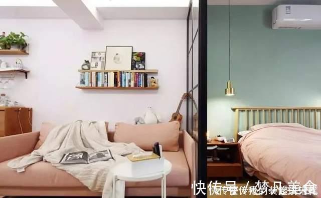 卫生间|46㎡小公寓:玻璃隔断通透明亮,衣帽间很迷你,干湿分类真实用!