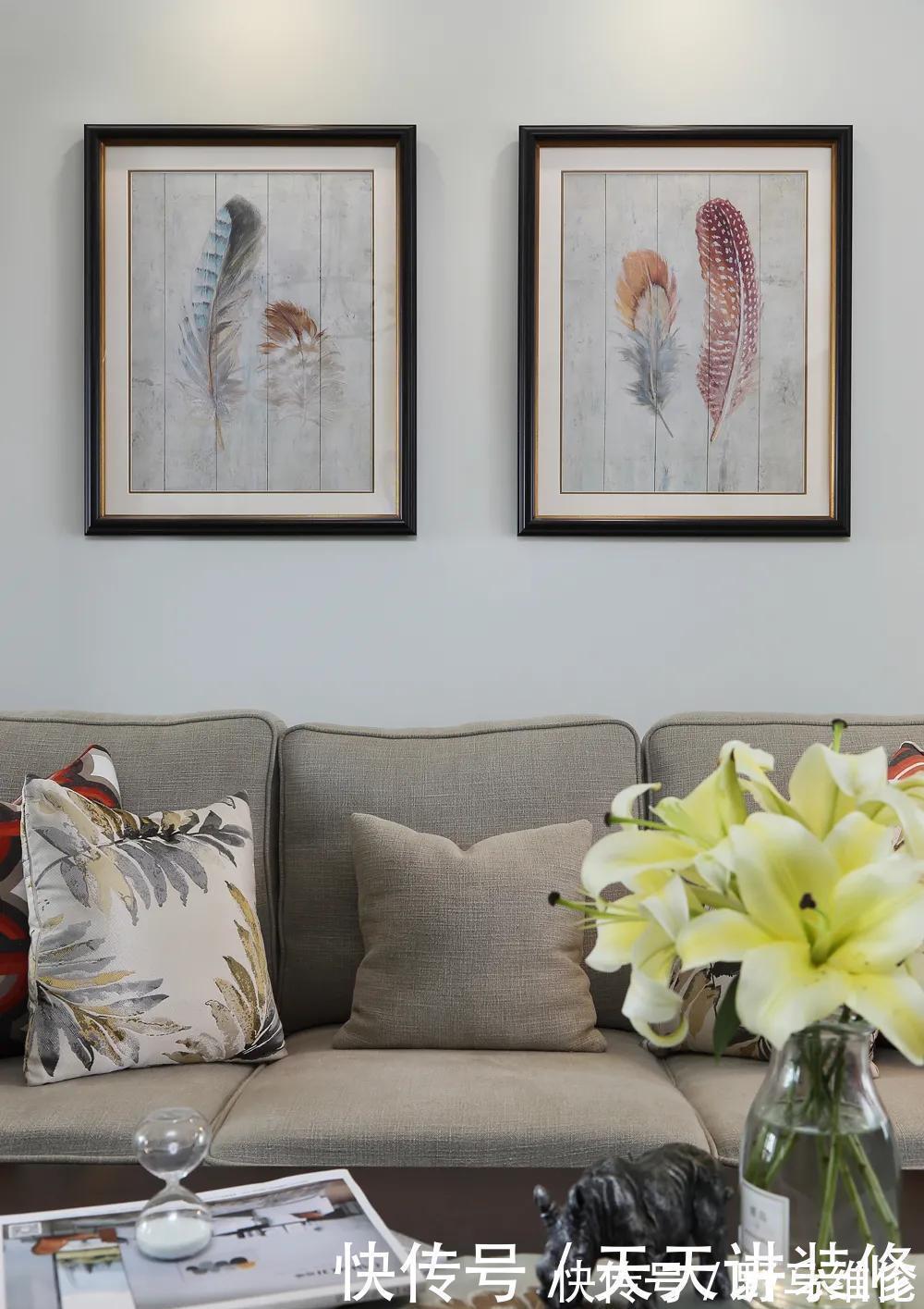 新房|127㎡现代美式风格新房装修,浪漫优雅简洁大方!