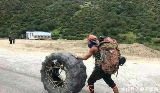 川藏线上一群“拿破仑”:每天滚轮胎,运气好半月可以挣100万?
