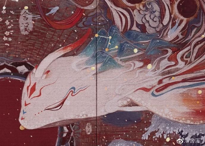 网络|90后小姐姐自学绘画,靠画“神仙狐鬼”爆红网络,圈粉60万