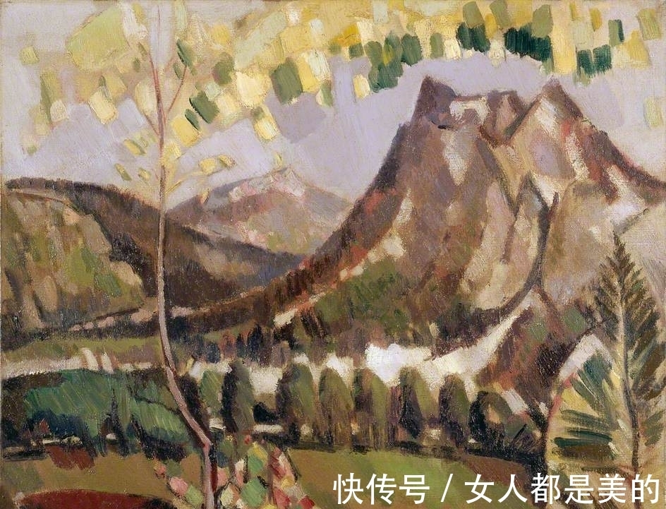 弗格森!他的油画风格多变,受野兽派启发,晚年成为苏格兰色彩大师