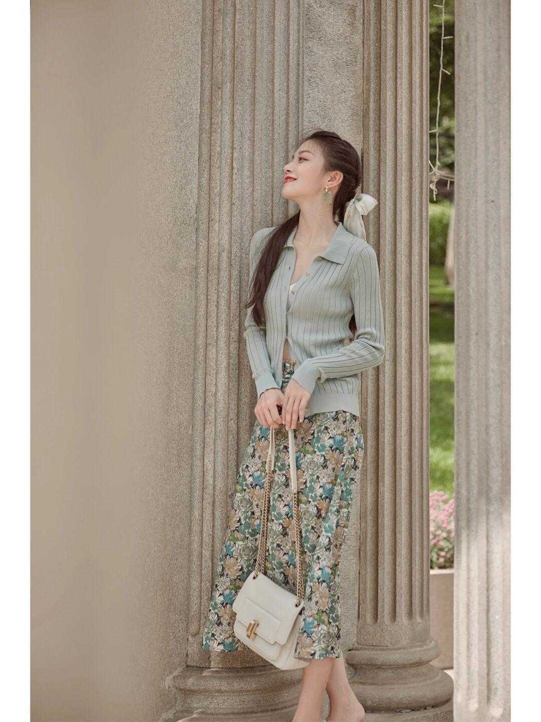 小个子|小个子女生夏季穿搭,衬衫搭配半身裙显高显瘦,简约又洋气