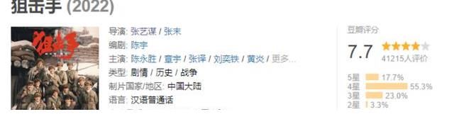 《狙击手》排片量垫底，还有国师解决不了的问题？寒了多少人的心