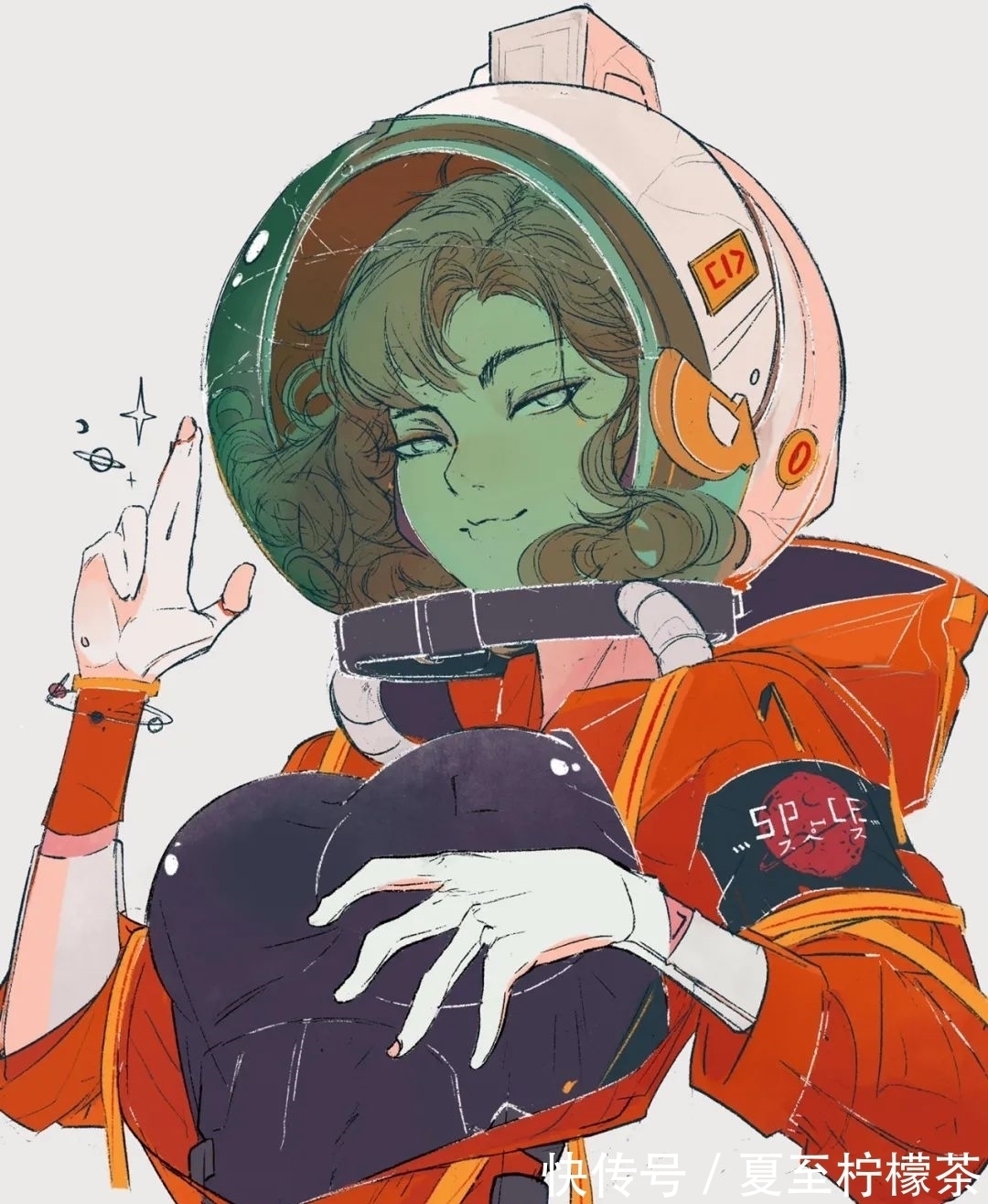 时尚风#插画师EllieMaplefox作品欣赏丨一大波甜酷头像壁纸来袭!